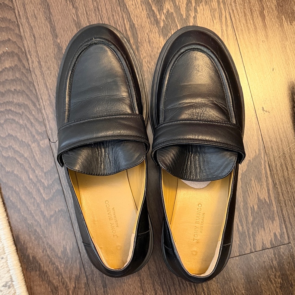 Tony Bianco Classic Black Loafers